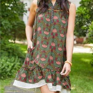 Matilda Jane lace trim shift dress